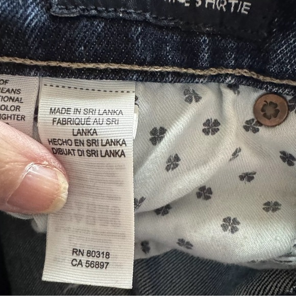 Lucky Brand Jean Shorts 2/26 The High Rise Shortie Fray Hem Beachy - Picture 6 of 7